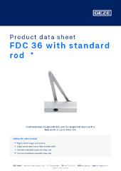 FDC 36 with standard rod  * Product data sheet EN