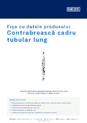 Contrabroască cadru tubular lung Fișa cu datele produsului RO