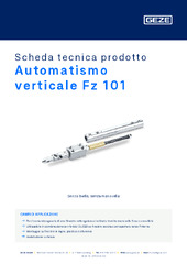 Automatismo verticale Fz 101 Scheda tecnica prodotto IT