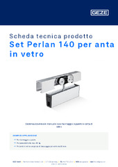 Set Perlan 140 per anta in vetro Scheda tecnica prodotto IT