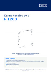 F 1200 Karta katalogowa PL