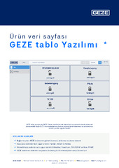 GEZE tablo Yazılımı  * Ürün veri sayfası TR