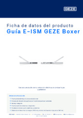 Guía E-ISM GEZE Boxer Ficha de datos del producto ES