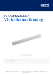 Vinkelkonsolbeslag Produktdatablad DA
