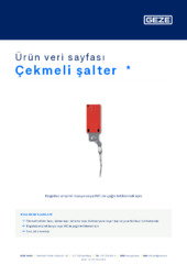 Çekmeli şalter  * Ürün veri sayfası TR