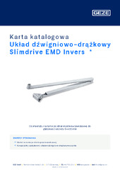 Układ dźwigniowo-drążkowy Slimdrive EMD Invers  * Karta katalogowa PL