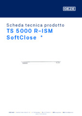 TS 5000 R-ISM SoftClose  * Scheda tecnica prodotto IT
