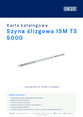 Szyna ślizgowa ISM TS 5000 Karta katalogowa PL