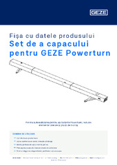 Set de a capacului pentru GEZE Powerturn Fișa cu datele produsului RO