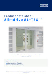 Slimdrive SL-T30  * Product data sheet EN