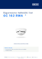 GC 162 RWA  * Sigurnosno-tehnički list HR
