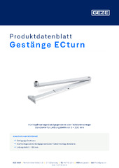 Gestänge ECturn Produktdatenblatt DE