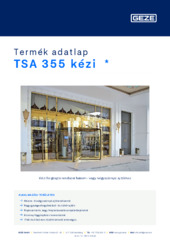 TSA 355 kézi  * Termék adatlap HU