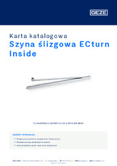 Szyna ślizgowa ECturn Inside Karta katalogowa PL