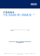 TS 5000 R-ISM/0  * 产品规格书 ZH