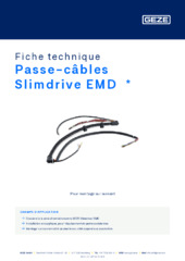 Passe-câbles Slimdrive EMD  * Fiche technique FR