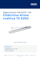 Električna klizna vodilica TS 5000 Sigurnosno-tehnički list HR