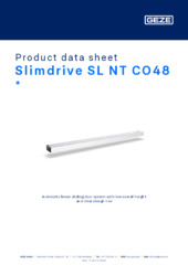 Slimdrive SL NT CO48  * Product data sheet EN