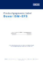 Boxer ISM-EFS Productgegevens tabel NL