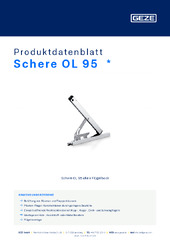 Schere OL 95  * Produktdatenblatt DE