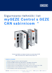 myGEZE Control s GEZE CAN sabirnicom  * Sigurnosno-tehnički list HR