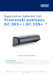 Vremenski poklopac GC 363+ / GC 339+  * Sigurnosno-tehnički list HR
