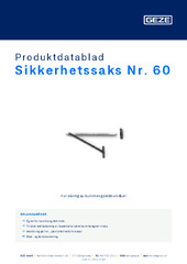 Sikkerhetssaks Nr. 60 Produktdatablad NB