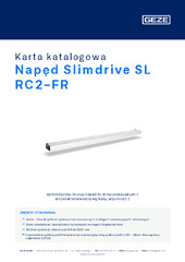 Napęd Slimdrive SL RC2-FR Karta katalogowa PL