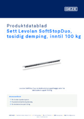 Sett Levolan SoftStopDuo, tosidig demping, inntil 100 kg Produktdatablad NB