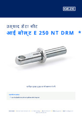 आई बोल्ट E 250 NT DRM  * उत्पाद डेटा शीट HI