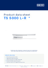 TS 5000 L-R  * Product data sheet EN