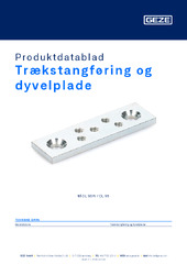 Trækstangføring og dyvelplade Produktdatablad DA