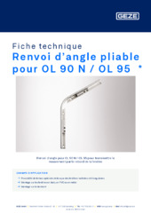 Renvoi d’angle pliable pour OL 90 N / OL 95  * Fiche technique FR