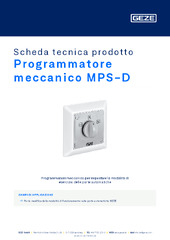 Programmatore meccanico MPS-D Scheda tecnica prodotto IT