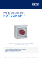 NOT 320 AP  * Produktdatenblatt DE