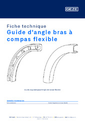 Guide d'angle bras à compas flexible Fiche technique FR