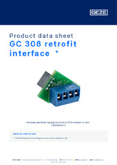 GC 308 retrofit interface  * Product data sheet EN