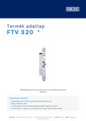 FTV 320  * Termék adatlap HU