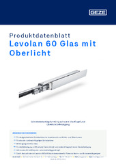 Levolan 60 Glas mit Oberlicht Produktdatenblatt DE