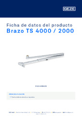 Brazo TS 4000 / 2000 Ficha de datos del producto ES