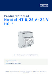 Netdel NT 6,25 A-24 V HS  * Produktdatablad DA