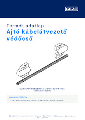 Ajtó kábelátvezető védőcső Termék adatlap HU