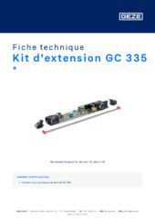 Kit d'extension GC 335  * Fiche technique FR