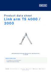 Link arm TS 4000 / 2000 Product data sheet EN