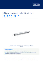 E 350 N  * Sigurnosno-tehnički list HR