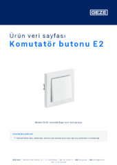 Komutatör butonu E2 Ürün veri sayfası TR