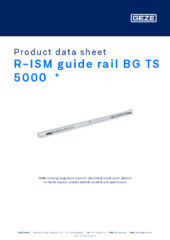 R-ISM guide rail BG TS 5000  * Product data sheet EN