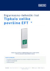 Tipkalo velike površine EFT  * Sigurnosno-tehnički list HR
