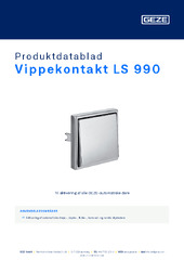 Vippekontakt LS 990 Produktdatablad DA