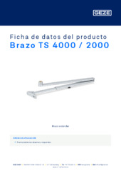 Brazo TS 4000 / 2000 Ficha de datos del producto ES